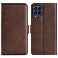 Samsung Galaxy M53 Hoesje - MobyDefend Luxe Wallet Book Case (Sluiting Zijkant) - Bruin