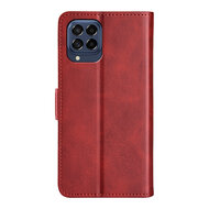 Samsung Galaxy M53 Hoesje - MobyDefend Luxe Wallet Book Case (Sluiting Zijkant) - Rood