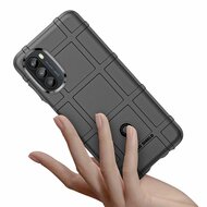 Motorola Moto G82 Hoesje - Mobydefend Rugged Shield TPU Backcover - Groen