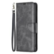 Oppo A17 Hoesje - MobyDefend Wallet Book Case Met Koord - Zwart