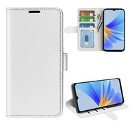 Oppo A17 Hoesje - MobyDefend Wallet Book Case (Sluiting Achterkant) - Wit