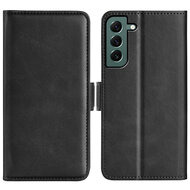 Samsung Galaxy S23 Plus (S23+) Hoesje - MobyDefend Luxe Wallet Book Case (Sluiting Zijkant) - Zwart