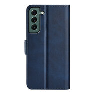 Samsung Galaxy S23 Plus (S23+) Hoesje - MobyDefend Luxe Wallet Book Case (Sluiting Zijkant) - Blauw