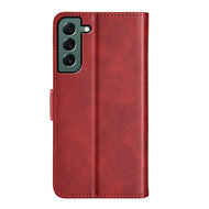 Samsung Galaxy S23 Plus (S23+) Hoesje - MobyDefend Luxe Wallet Book Case (Sluiting Zijkant) - Rood