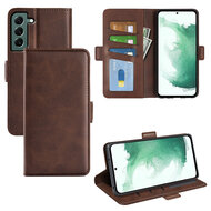 Samsung Galaxy S23 Plus (S23+) Hoesje - MobyDefend Luxe Wallet Book Case (Sluiting Zijkant) - Bruin