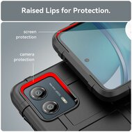 Motorola Moto G73 Hoesje - Mobydefend Rugged Shield TPU Backcover - Zwart