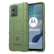 Motorola Moto G73 Hoesje - Mobydefend Rugged Shield TPU Backcover - Groen