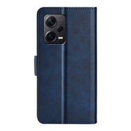 Xiaomi Redmi Note 12 Pro Plus 5G Hoesje - MobyDefend Luxe Wallet Book Case (Sluiting Zijkant) - Blauw