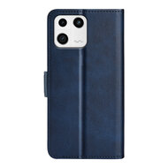 Xiaomi 13 Hoesje - MobyDefend Luxe Wallet Book Case (Sluiting Zijkant) - Blauw