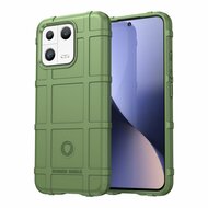 Xiaomi 13 Hoesje - Mobydefend Rugged Shield TPU Backcover - Groen