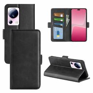 Xiaomi 13 Lite Hoesje - MobyDefend Luxe Wallet Book Case (Sluiting Zijkant) - Zwart