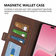 Xiaomi 13 Lite Hoesje - MobyDefend Luxe Wallet Book Case (Sluiting Zijkant) - Bruin