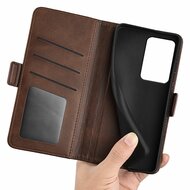 Xiaomi 13 Lite Hoesje - MobyDefend Luxe Wallet Book Case (Sluiting Zijkant) - Bruin