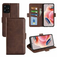 Xiaomi Redmi Note 12 4G Hoesje - MobyDefend Luxe Wallet Book Case (Sluiting Zijkant) - Bruin