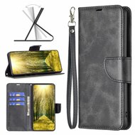 Xiaomi Redmi Note 12 4G Hoesje - MobyDefend Wallet Book Case Met Koord - Zwart