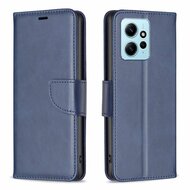 Xiaomi Redmi Note 12 4G Hoesje - MobyDefend Wallet Book Case Met Koord - Blauw