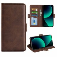 Xiaomi 13T / 13T Pro Hoesje - MobyDefend Luxe Wallet Book Case (Sluiting Zijkant) - Bruin