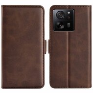 Xiaomi 13T / 13T Pro Hoesje - MobyDefend Luxe Wallet Book Case (Sluiting Zijkant) - Bruin