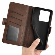 Xiaomi 13T / 13T Pro Hoesje - MobyDefend Luxe Wallet Book Case (Sluiting Zijkant) - Bruin