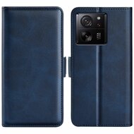 Xiaomi 13T / 13T Pro Hoesje - MobyDefend Luxe Wallet Book Case (Sluiting Zijkant) - Blauw