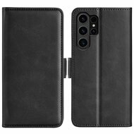 Samsung Galaxy S24 Ultra Hoesje - MobyDefend Luxe Wallet Book Case (Sluiting Zijkant) - Zwart