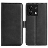 Xiaomi Redmi Note 13 5G Hoesje - MobyDefend Luxe Wallet Book Case (Sluiting Zijkant) - Zwart