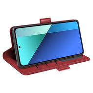 Xiaomi Redmi Note 13 4G Hoesje - MobyDefend Luxe Wallet Book Case (Sluiting Zijkant) - Rood