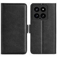 Xiaomi 14 Hoesje - MobyDefend Luxe Wallet Book Case (Sluiting Zijkant) - Zwart