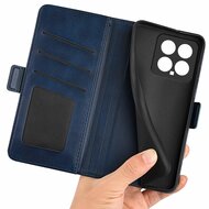 Xiaomi 14 Hoesje - MobyDefend Luxe Wallet Book Case (Sluiting Zijkant) - Blauw