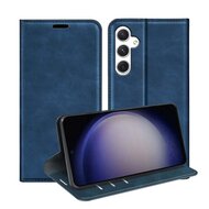 Samsung Galaxy S24 Hoesje - Luxe Wallet Bookcase (Magnetische Sluiting) - Blauw