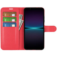 Sony Xperia 1 VI Hoesje - MobyDefend Kunstleren Wallet Book Case (Sluiting Voorkant) - Rood