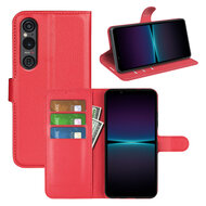 Sony Xperia 1 VI Hoesje - MobyDefend Kunstleren Wallet Book Case (Sluiting Voorkant) - Rood