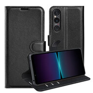 Sony Xperia 1 VI Hoesje - MobyDefend Kunstleren Wallet Book Case (Sluiting Voorkant) - Zwart