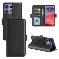 Motorola Edge 50 Pro Hoesje - MobyDefend Luxe Wallet Book Case (Sluiting Zijkant) - Zwart