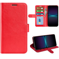 Sony Xperia 1 VI Hoesje - MobyDefend Wallet Book Case (Sluiting Achterkant) - Rood