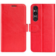 Sony Xperia 1 VI Hoesje - MobyDefend Wallet Book Case (Sluiting Achterkant) - Rood