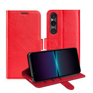 Sony Xperia 1 VI Hoesje - MobyDefend Wallet Book Case (Sluiting Achterkant) - Rood