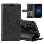 Sony Xperia 1 VI Hoesje - MobyDefend Wallet Book Case (Sluiting Achterkant) - Zwart