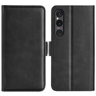 Sony Xperia 1 VI Hoesje - MobyDefend Luxe Wallet Book Case (Sluiting Zijkant) - Zwart