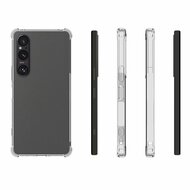 Sony Xperia 1 VI Hoesje, MobyDefend Transparante Shockproof TPU Gelcase, Verstevigde Hoeken, Volledig Doorzichtig