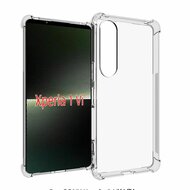 Sony Xperia 1 VI Hoesje, MobyDefend Transparante Shockproof TPU Gelcase, Verstevigde Hoeken, Volledig Doorzichtig