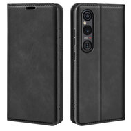 Sony Xperia 1 VI Hoesje - Luxe Wallet Bookcase (Magnetische Sluiting) - Zwart