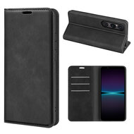 Sony Xperia 1 VI Hoesje - Luxe Wallet Bookcase (Magnetische Sluiting) - Zwart