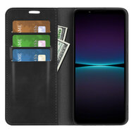 Sony Xperia 1 VI Hoesje - Luxe Wallet Bookcase (Magnetische Sluiting) - Zwart