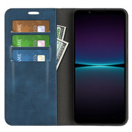 Sony Xperia 1 VI Hoesje - Luxe Wallet Bookcase (Magnetische Sluiting) - Blauw