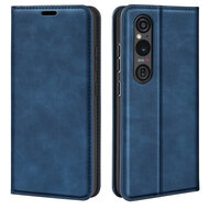 Sony Xperia 1 VI Hoesje - Luxe Wallet Bookcase (Magnetische Sluiting) - Blauw