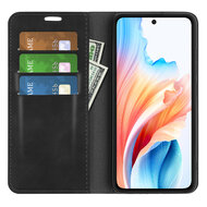 Oppo A79 / OnePlus Nord N30 SE Hoesje - Luxe Wallet Bookcase (Magnetische Sluiting) - Zwart