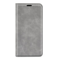 iPhone 14 Pro Max Hoesje - Luxe Wallet Bookcase (Magnetische Sluiting) - Grijs