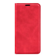 iPhone 14 Pro Max Hoesje - Luxe Wallet Bookcase (Magnetische Sluiting) - Rood