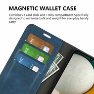 Samsung Galaxy A15 Hoesje - Luxe Wallet Bookcase (Magnetische Sluiting) - Grijs